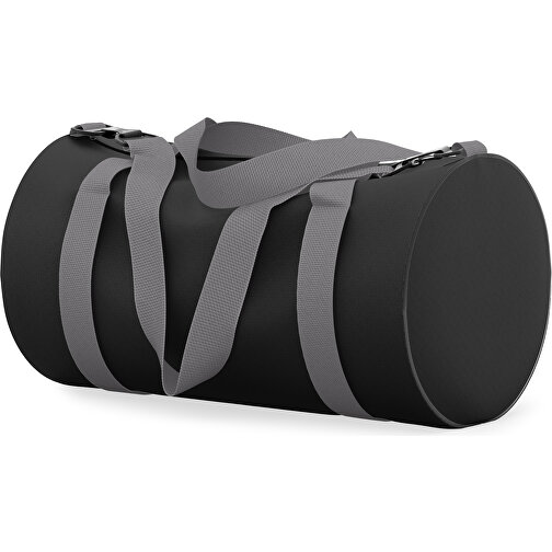 Sporttasche Modernfit , schwarz / delfingrau, Sublimation Poliester 300g, 27,00cm x 27,00cm x 50,00cm (Länge x Höhe x Breite), Bild 2