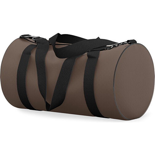 Sporttasche Modernfit , espressobraun / schwarz, Sublimation Poliester 300g, 27,00cm x 27,00cm x 50,00cm (Länge x Höhe x Breite), Bild 2