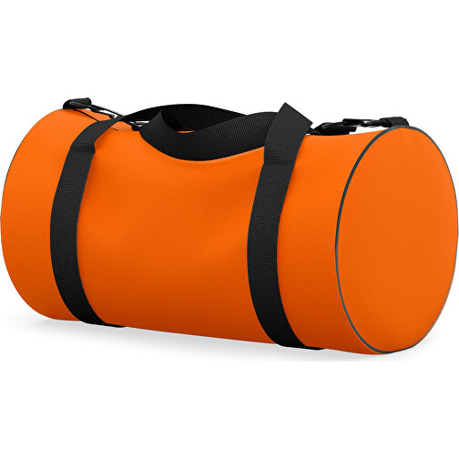 Sporttasche Modernfit , orange / schwarz, Sublimation Poliester 300g, 27,00cm x 27,00cm x 50,00cm (Länge x Höhe x Breite), Bild 1