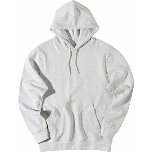 Iqoniq Rila Lightweight Hoodie Aus Recycelter Baumwolle , ungefärbte helles Grau, 30% recycelte und 70% biologische Baumwolle, XXL, 78,00cm x 1,00cm (Länge x Höhe), Bild 3