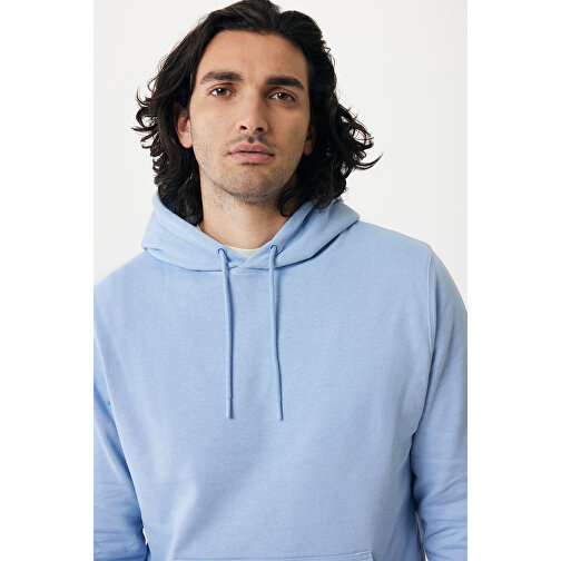 Iqoniq Rila Lightweight Hoodie Aus Recycelter Baumwolle , sky blue, 30% recycelte und 70% biologische Baumwolle, XXXL, 80,00cm x 1,00cm (Länge x Höhe), Bild 11