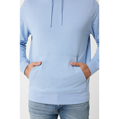 Iqoniq Rila Lightweight Hoodie Aus Recycelter Baumwolle , sky blue, 30% recycelte und 70% biologische Baumwolle, XS, 64,00cm x 1,00cm (Länge x Höhe), Bild 12