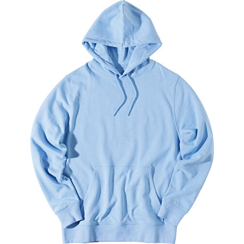 Iqoniq Rila Lightweight Hoodie Aus Recycelter Baumwolle , sky blue, 30% recycelte und 70% biologische Baumwolle, XL, 76,00cm x 1,00cm (Länge x Höhe), Bild 3