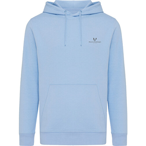 Iqoniq Rila Lightweight Hoodie Aus Recycelter Baumwolle , sky blue, 30% recycelte und 70% biologische Baumwolle, M, 72,00cm x 1,00cm (Länge x Höhe), Bild 13