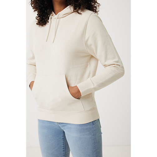 Iqoniq Rila Lightweight Hoodie Aus Recycelter Baumwolle , natural raw, 30% recycelte und 70% biologische Baumwolle, XS, 64,00cm x 1,00cm (Länge x Höhe), Bild 12