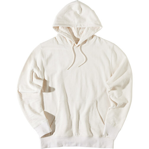 Iqoniq Rila Lightweight Hoodie Aus Recycelter Baumwolle , natural raw, 30% recycelte und 70% biologische Baumwolle, S, 68,00cm x 1,00cm (Länge x Höhe), Bild 3