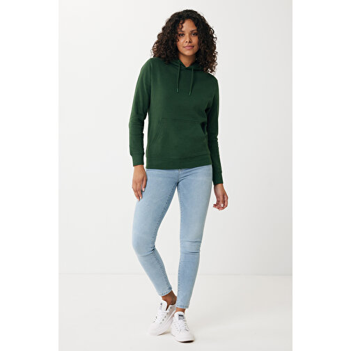 Iqoniq Rila Lightweight Hoodie Aus Recycelter Baumwolle , forest green, 30% recycelte und 70% biologische Baumwolle, XXXL, 80,00cm x 1,00cm (Länge x Höhe), Bild 8