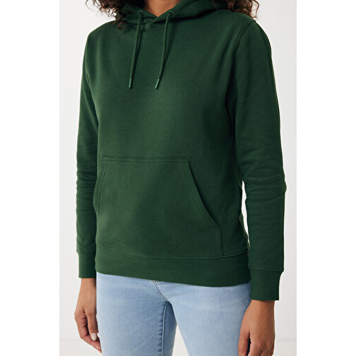 Iqoniq Rila Lightweight Hoodie Aus Recycelter Baumwolle , forest green, 30% recycelte und 70% biologische Baumwolle, XL, 76,00cm x 1,00cm (Länge x Höhe), Bild 12