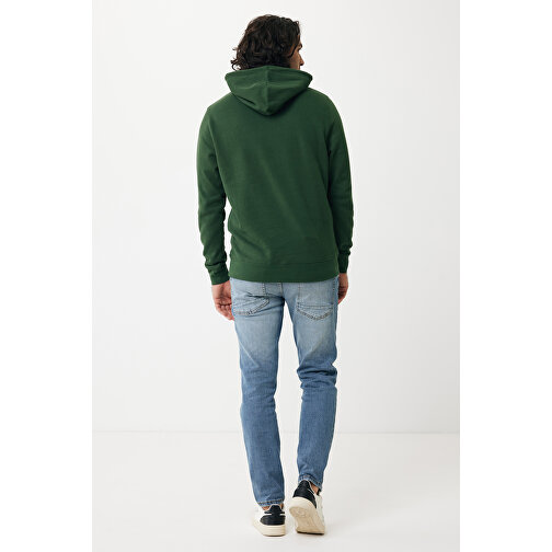 Iqoniq Rila Lightweight Hoodie Aus Recycelter Baumwolle , forest green, 30% recycelte und 70% biologische Baumwolle, XL, 76,00cm x 1,00cm (Länge x Höhe), Bild 6