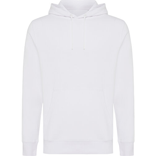 Iqoniq Rila Lightweight Hoodie Aus Recycelter Baumwolle , weiss, 30% recycelte und 70% biologische Baumwolle, XL, 76,00cm x 1,00cm (Länge x Höhe), Bild 1