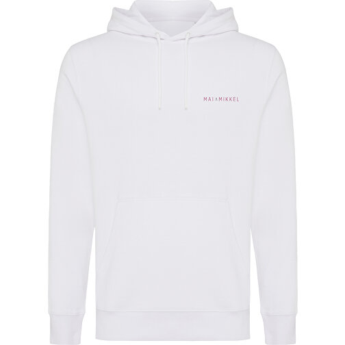 Iqoniq Rila Lightweight Hoodie Aus Recycelter Baumwolle , weiß, 30% recycelte und 70% biologische Baumwolle, 4XL, 82,00cm x 1,00cm (Länge x Höhe), Bild 4