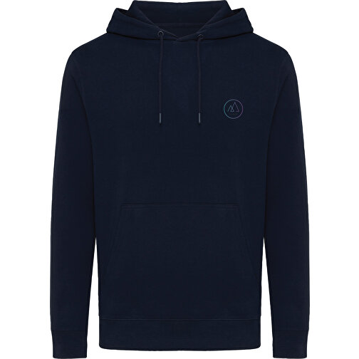 Iqoniq Rila Lightweight Hoodie Aus Recycelter Baumwolle , navy blau, 30% recycelte und 70% biologische Baumwolle, XXXL, 80,00cm x 1,00cm (Länge x Höhe), Bild 4