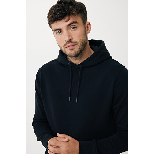 Iqoniq Rila Lightweight Hoodie Aus Recycelter Baumwolle , schwarz, 30% recycelte und 70% biologische Baumwolle, XXL, 78,00cm x 1,00cm (Länge x Höhe), Bild 11