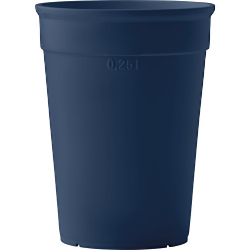 Awaycup , navy, Recyceltes PP, 10,00cm x 8,50cm (Höhe x Breite), Bild 2