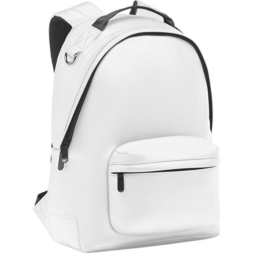 Bai Backpack , weiß, PU, 28,00cm x 40,00cm x 15,00cm (Länge x Höhe x Breite), Bild 1