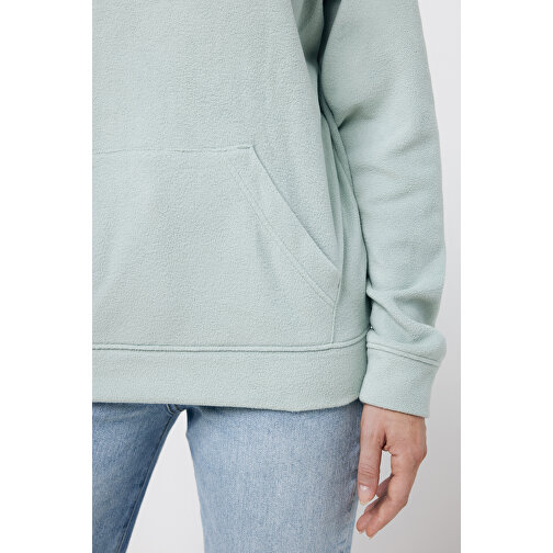 Iqoniq Trivor Mikrofleece-Kapuzenjacke Aus Recyc. Polyester , Iceberg green, 100% recyceltes Polyester, XXXL, 80,00cm x 2,50cm (Länge x Höhe), Bild 12