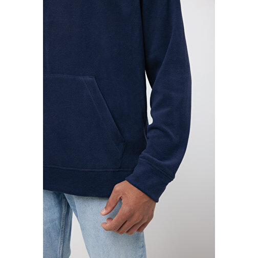 Iqoniq Trivor Mikrofleece-Kapuzenjacke Aus Recyc. Polyester , navy blau, 100% recyceltes Polyester, XXXL, 80,00cm x 2,50cm (Länge x Höhe), Bild 13