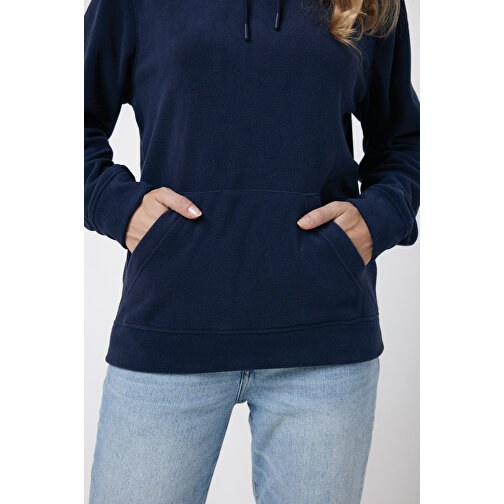 Iqoniq Trivor Mikrofleece-Kapuzenjacke Aus Recyc. Polyester , navy blau, 100% recyceltes Polyester, XL, 76,00cm x 2,50cm (Länge x Höhe), Bild 11