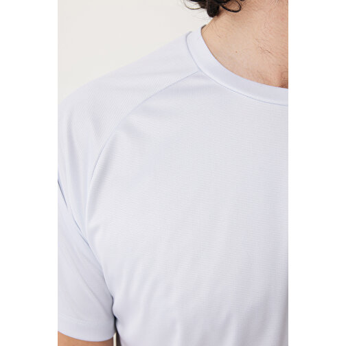 Iqoniq Tikal Sport Quick-Dry T-Shirt Aus Rec. Polyester , weiß, 100% recyceltes Polyester, XXXL, 80,00cm x 0,50cm (Länge x Höhe), Bild 12