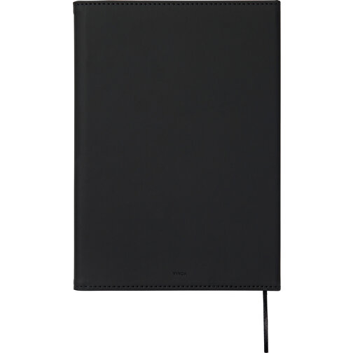 VINGA Baltimore GRS-zertifiziertes Papier & PU-Notizbuch , schwarz, PU, 16,00cm x 22,50cm (Länge x Höhe), Bild 2