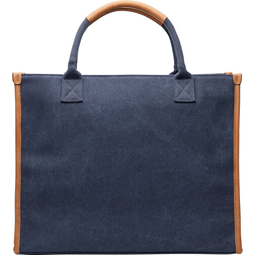 VINGA Bosler Büro-Tasche Aus RCS Recyceltem Canvas , navy blau, Canvas - recycelt, 42,00cm x 33,50cm (Länge x Höhe), Bild 4