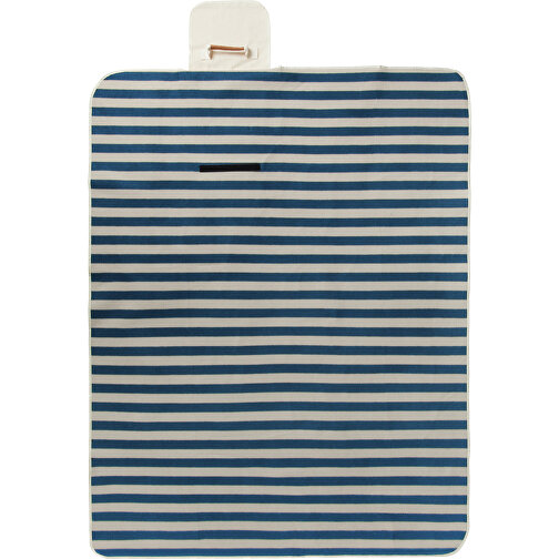 VINGA Alba GRS RPET Picknickdecke , navy blau, PET - recycelt, 170,00cm x 0,50cm (Länge x Höhe), Bild 2