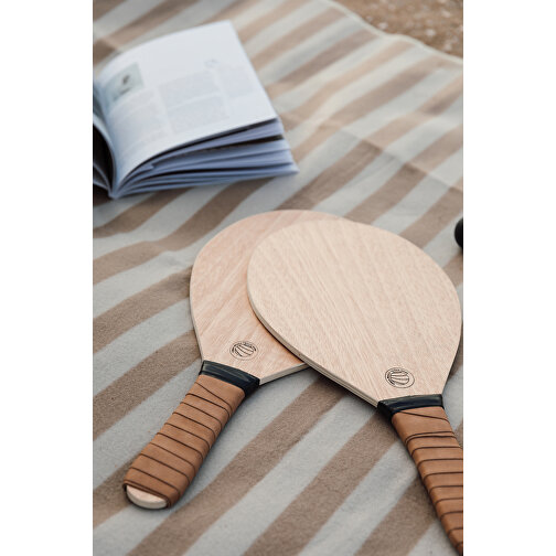 Vinga Colos Beach-Tennis-Spiel , braun, Holz, 50,00cm x 2,00cm (Länge x Höhe), Bild 7