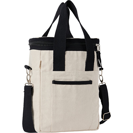 VINGA Volonne AWARE™ Kühltasche Aus Recyceltem Canvas , off white, Baumwolle - recycelt, 34,00cm x 12,00cm (Länge x Höhe), Bild 3