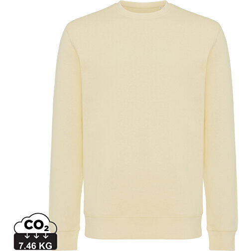 Iqoniq Etosha Lightweight Sweater tillverkad av återvunnen bomull, gräddgul, Bild 1