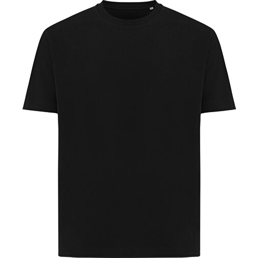 Iqoniq Teide T-Shirt Aus Recycelter Baumwolle, Schwarz , schwarz, 50% recycelte und 50% biologische Baumwolle, L, , Bild 2