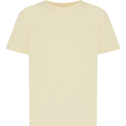 Iqoniq Koli Kids T-Shirt Aus Recycelter Baumwolle, Cream Yellow , cream yellow, 30% recycelte und 70% biologische Baumwolle, 9-10, , Bild 2