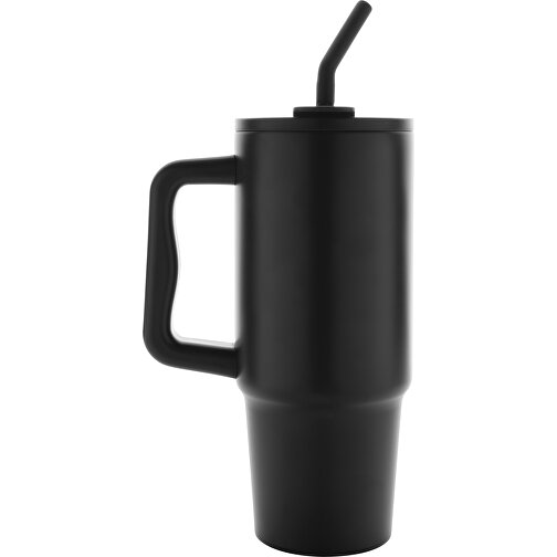 Taza Embrace Deluxe de acero inoxidable reciclado RCS 900 ml, negra, Imagen 4