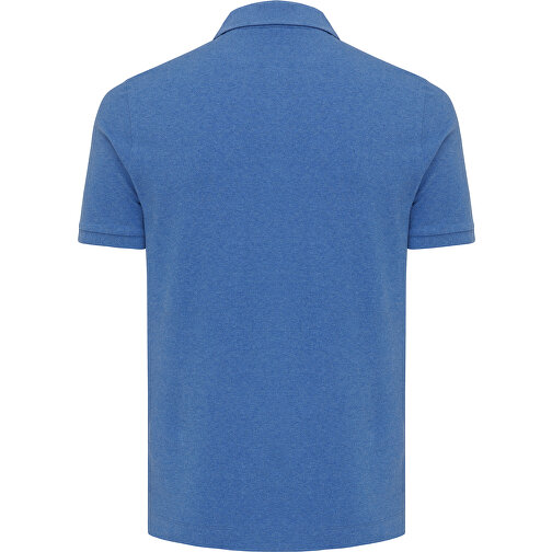 Iqoniq Yosemite Piqué-Poloshirt Aus Recycelter Baumwolle, Heather Blue , heather blue, 50% recycelte und 50% biologische Baumwolle, XXXL, , Bild 3