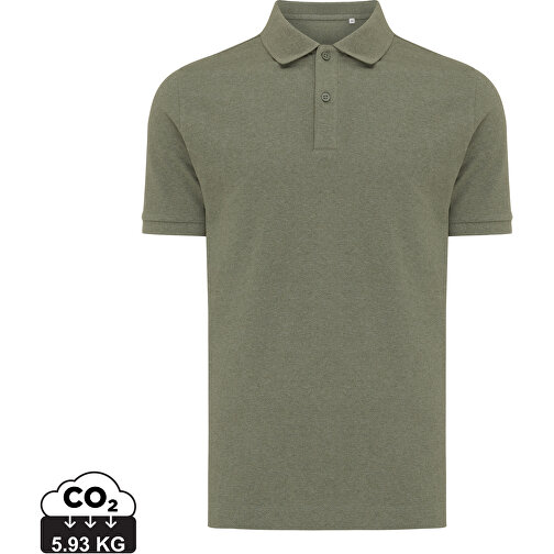 Iqoniq Yosemite Piqué-Poloshirt Aus Recycelter Baumwolle, Heather Green , heather green, 50% recycelte und 50% biologische Baumwolle, XXL, , Bild 1