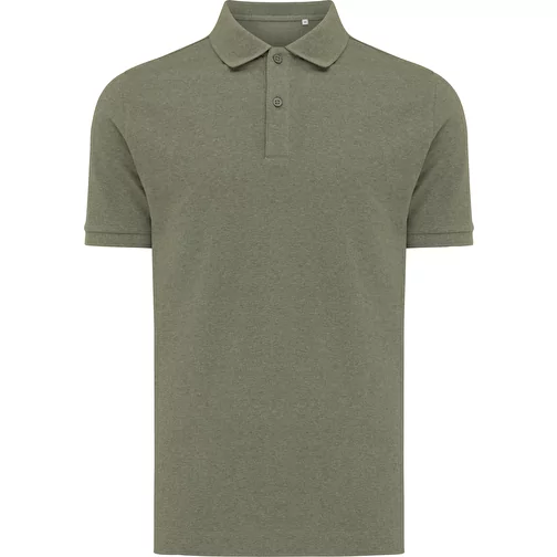 Polo piqué Iqoniq Yosemite en coton recyclé, heather green, Image 2