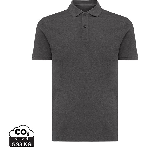 Iqoniq Yosemite Piqué-Poloshirt Aus Recycelter Baumwolle, Ungefärbtes Anthrazit , ungefärbtes Anthrazit, 50% recycelte und 50% biologische Baumwolle, XXL, , Bild 1