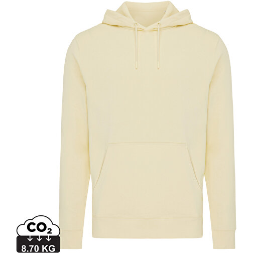 Iqoniq Rila Lightweight Hoodie Aus Recycelter Baumwolle, Cream Yellow , cream yellow, 30% recycelte und 70% biologische Baumwolle, XXL, , Bild 1