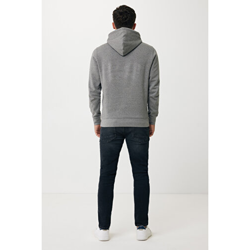 Iqoniq Rila Lightweight Hoodie Aus Recycelter Baumwolle, Ungefärbte Helles Anthrazit , ungefärbte helles Anthrazit, 30% recycelte und 70% biologische Baumwolle, XXL, , Bild 6