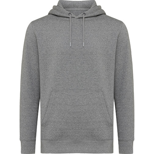 Iqoniq Rila Lightweight Hoodie Aus Recycelter Baumwolle, Ungefärbte Helles Anthrazit , ungefärbte helles Anthrazit, 30% recycelte und 70% biologische Baumwolle, XS, , Bild 2