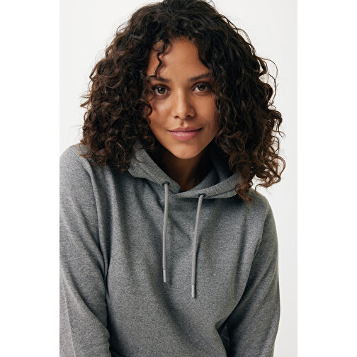 Iqoniq Rila Lightweight Hoodie Aus Recycelter Baumwolle, Ungefärbte Helles Anthrazit , ungefärbte helles Anthrazit, 30% recycelte und 70% biologische Baumwolle, S, , Bild 9