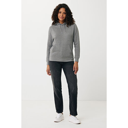 Iqoniq Rila Lightweight Hoodie Aus Recycelter Baumwolle, Ungefärbte Helles Anthrazit , ungefärbte helles Anthrazit, 30% recycelte und 70% biologische Baumwolle, S, , Bild 8