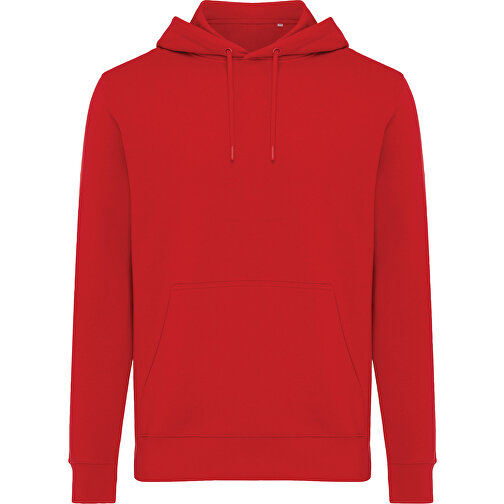 Iqoniq Rila Lightweight Hoodie Aus Recycelter Baumwolle, Rot , rot, 30% recycelte und 70% biologische Baumwolle, XL, , Bild 2