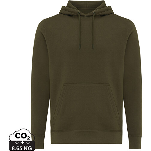 Iqoniq Rila Lightweight Hoodie Aus Recycelter Baumwolle, Khaki , khaki, 30% recycelte und 70% biologische Baumwolle, XXL, , Bild 1