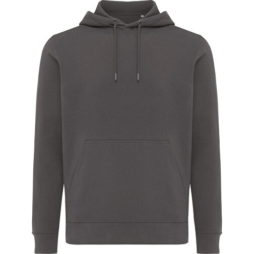 Iqoniq Rila Lightweight Hoodie Aus Recycelter Baumwolle, Anthrazit , anthrazit, 30% recycelte und 70% biologische Baumwolle, XXXL, , Bild 2