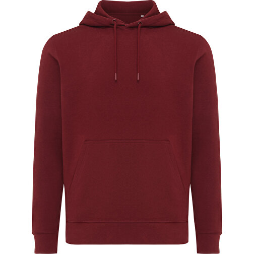 Iqoniq Rila Lightweight Hoodie Aus Recycelter Baumwolle, Burgunderrot , burgunderrot, 30% recycelte und 70% biologische Baumwolle, XXXL, , Bild 2