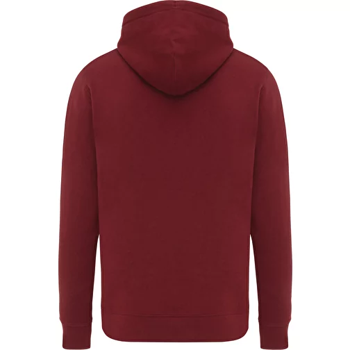 Iqoniq Rila Lightweight Hoodie en coton recyclé, bordeaux, Image 3