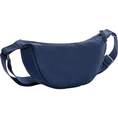 Crescent AWARE™ RPET Half-Moon Sling Tasche, Navy Blau , navy blau, PET - recycelt, 33,00cm x 15,00cm x 8,50cm (Länge x Höhe x Breite), Bild 1