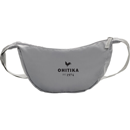 Bolsa bandolera Crescent AWARET RPET Half-Moon, gris plateado, Imagen 5