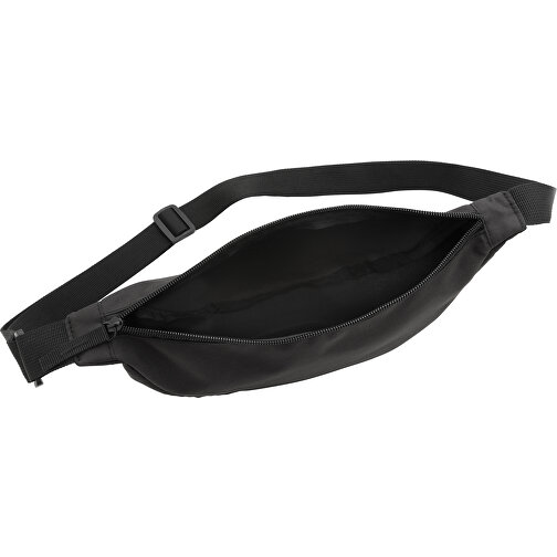 Crescent AWARE™ RPET Half-Moon Sling Tasche, Schwarz , schwarz, PET - recycelt, 33,00cm x 15,00cm x 8,50cm (Länge x Höhe x Breite), Bild 4