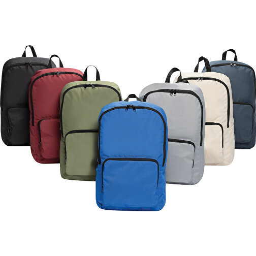 Dillon AWARE™ RPET Faltbarer Klassischer Rucksack, Navy Blau , navy blau, PET - recycelt, 32,50cm x 44,00cm x 11,00cm (Länge x Höhe x Breite), Bild 9